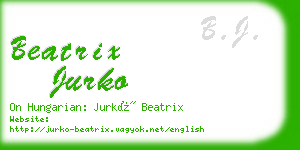 beatrix jurko business card